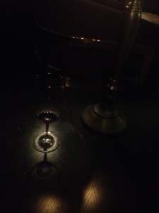 Juan Gil wine in candlelight at Maple and Ash