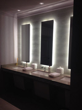 Even the powder rooms are cool at The Kimpton Gray Hotel