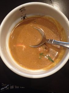 Knife's deeply rich lobster bisque