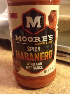 Moores Habanero sauce - spice and vinegar