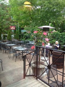 Trattoria Gianni's charming enclosed patio