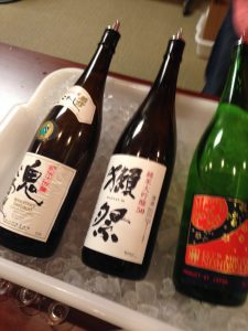 Sake sample bottles