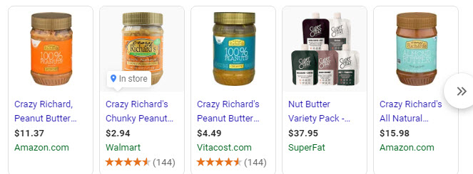 Crazy RIchards butter prices - all over the place